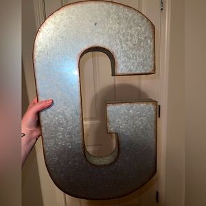 Giant Metal ‘G’ Wall Art